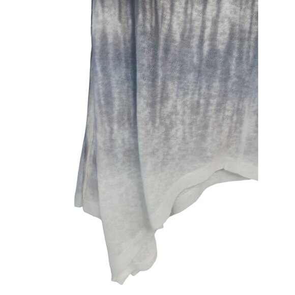 Women's Short Sleeve Tie-Dyed Tunic Top-MEDIUM-Casual Loose Fit-Long- Semi-Sheer - Picture 7 of 10